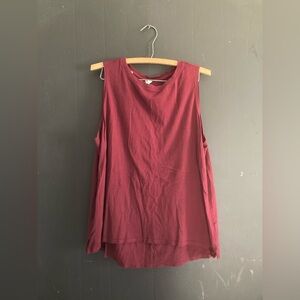 Athletic Works Burgundy Tank Top